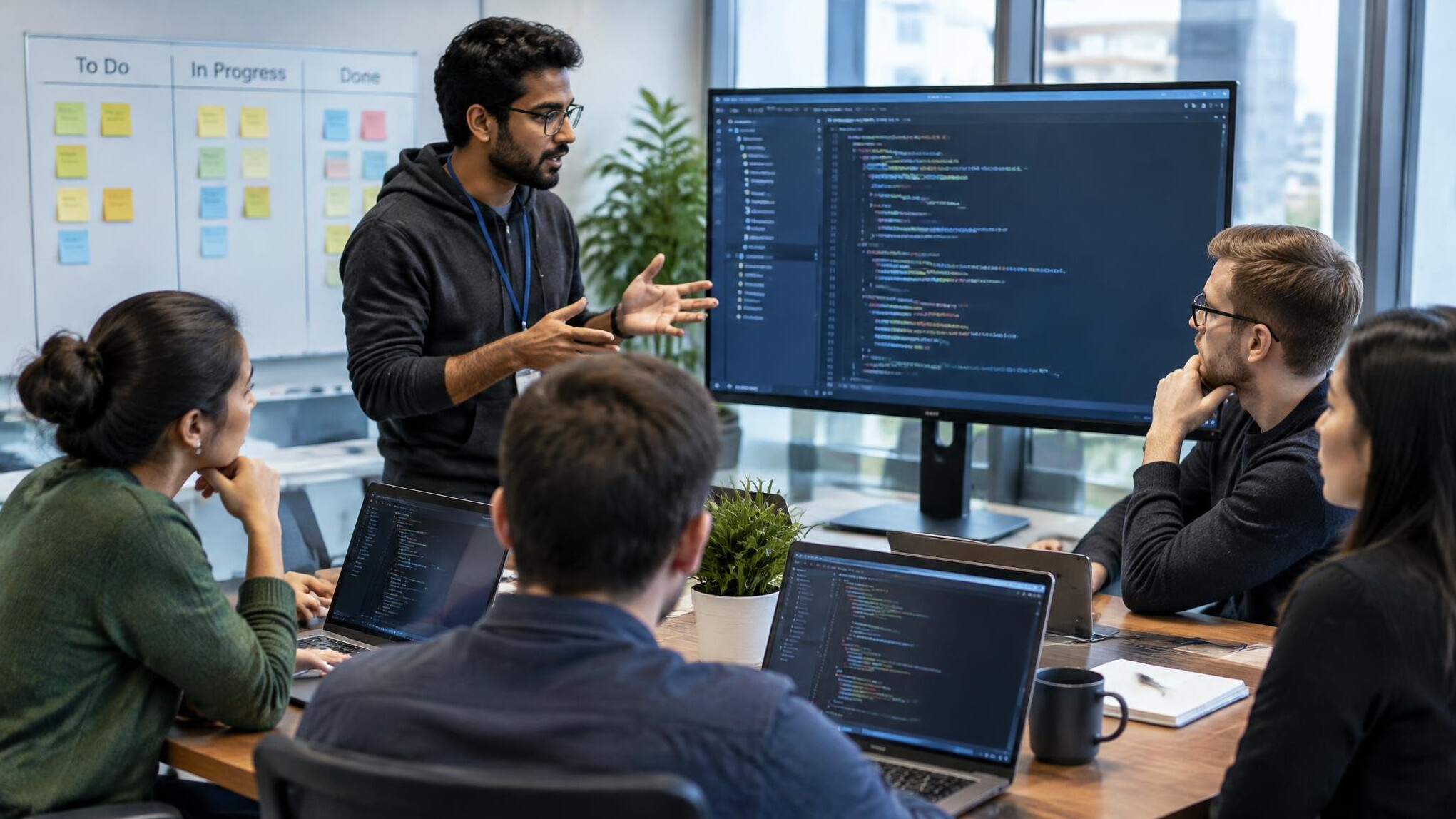 agile team meeting