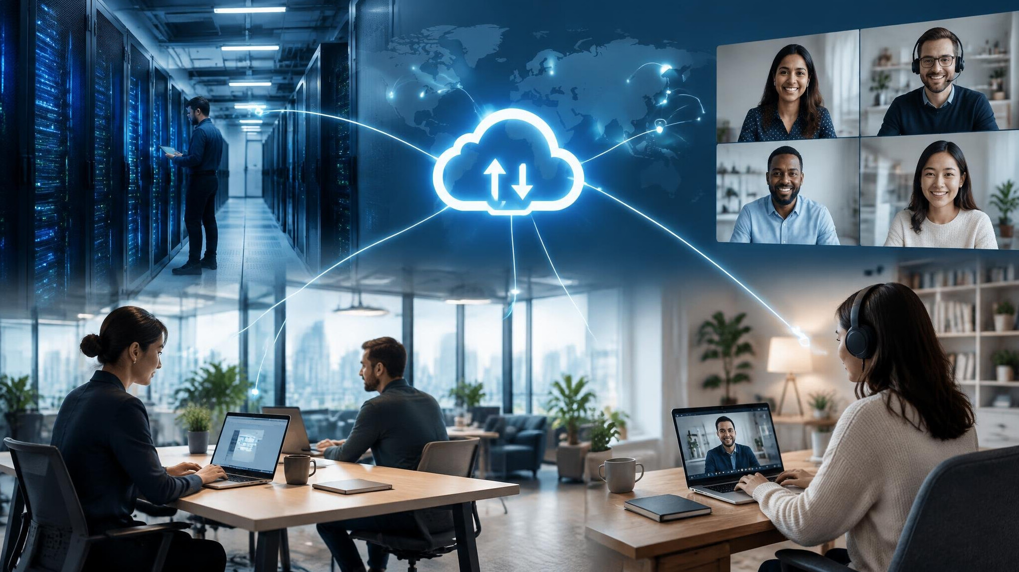 cloud computing server room