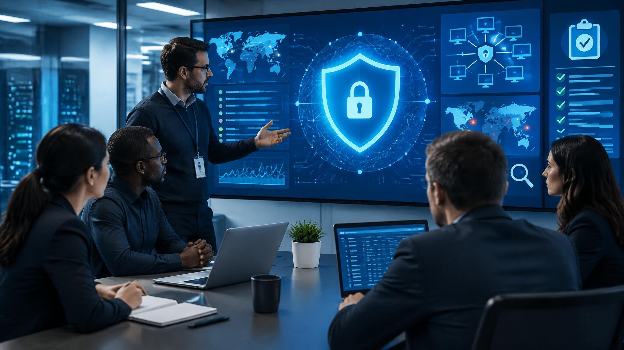 cybersecurity team meeting